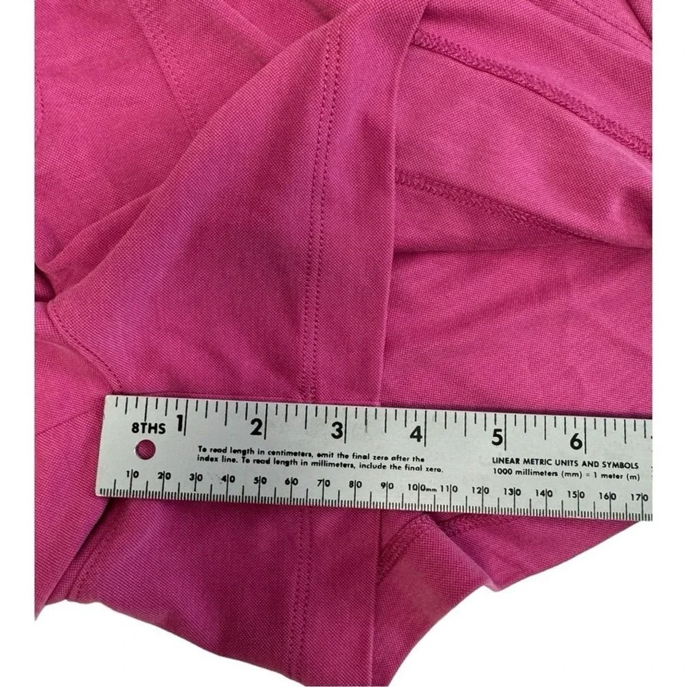 Lou & Grey Magenta Pink High Waisted Drawstring Lounge Shorts with Pockets Sz XS